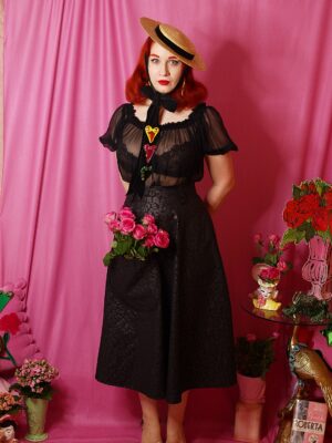 Bettie Page Blouse (Short Sleeve)