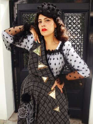 Bettie Page Blouse (Long Sleeve) SPACE FOR LAST ONE