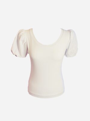 Gaye T-Shirt In White (Various Sleeve Lengths Available)