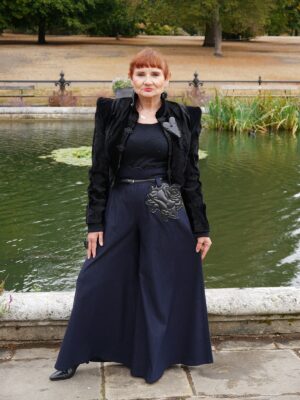 Victoria Palazzo Trousers (Denim)